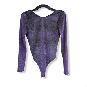 NEW Victoria’s Secret Sport Glitter Sparkly Bodysuit Size XS